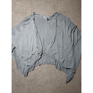 Women's One Size Apt. 9 Purple Crochet/Knit Shawl Wrap